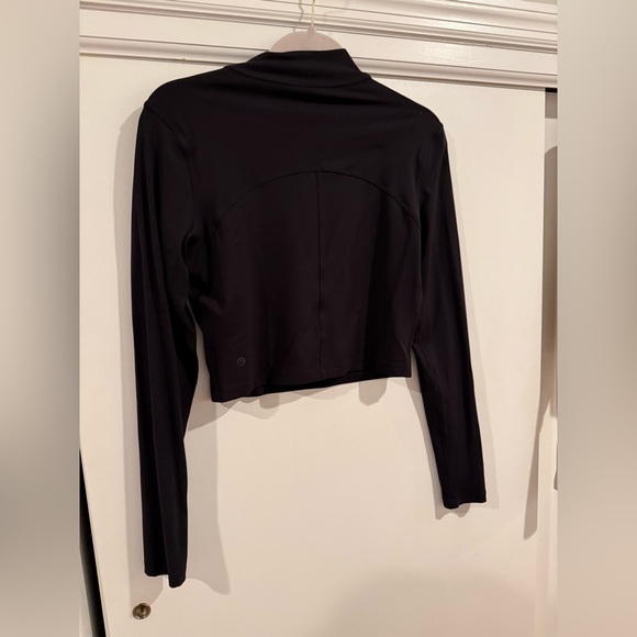 Lululemon All Aligned Mock Neck Black Size 10 UGC Women’s Long Sleeve Top Nulu - Picture 5 of 6